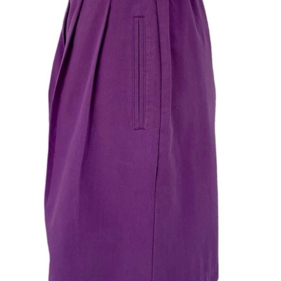 Vintage Karen Scott Purple High Waisted Mom
Shorts with Matching Belt - Picture 3 of 14